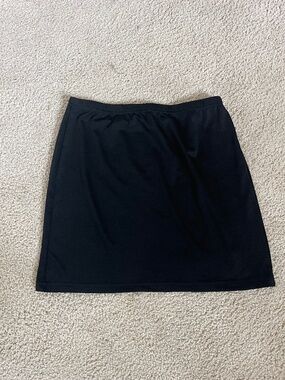 Black mini skirt